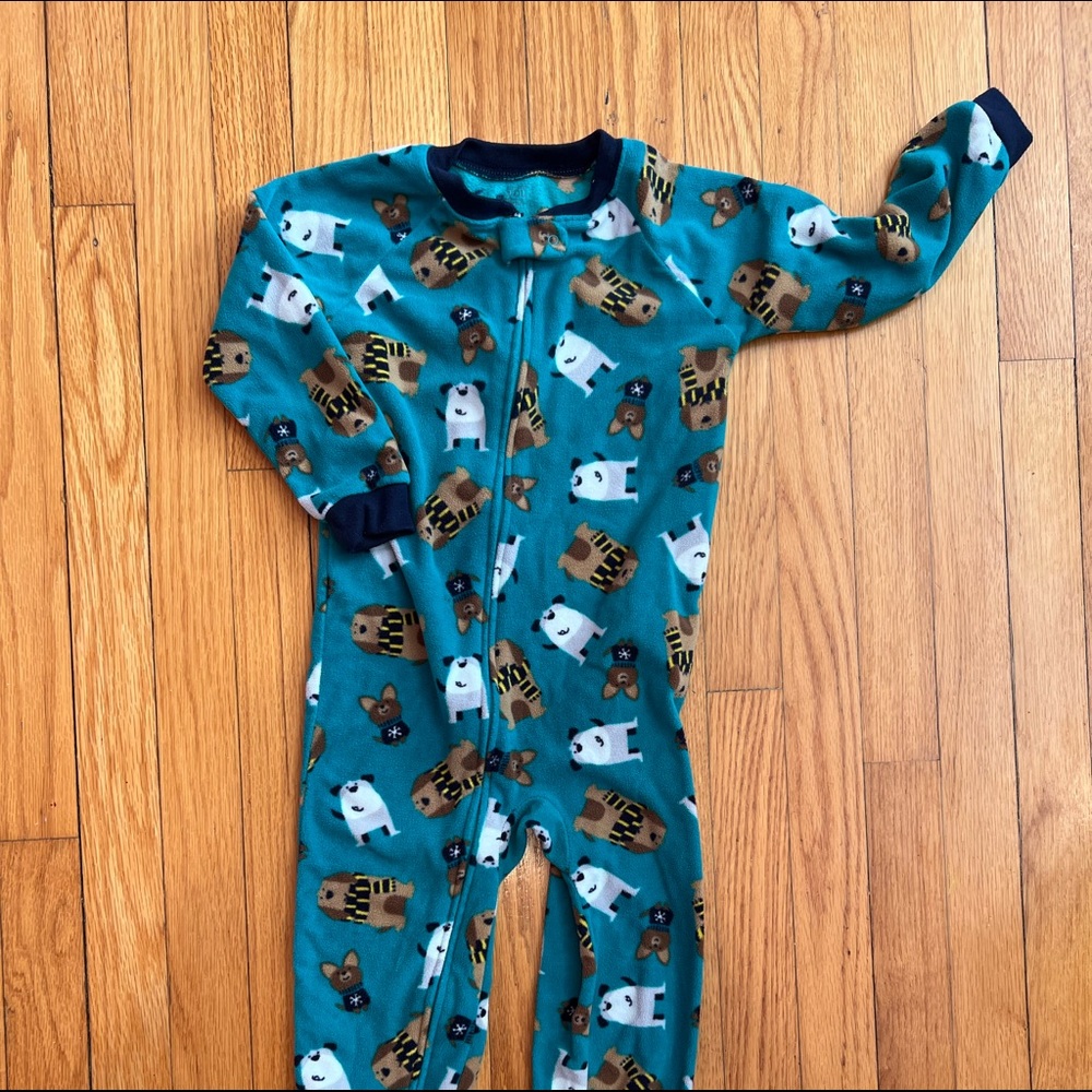 Winter Puppy Fleece Onesie Pajamas